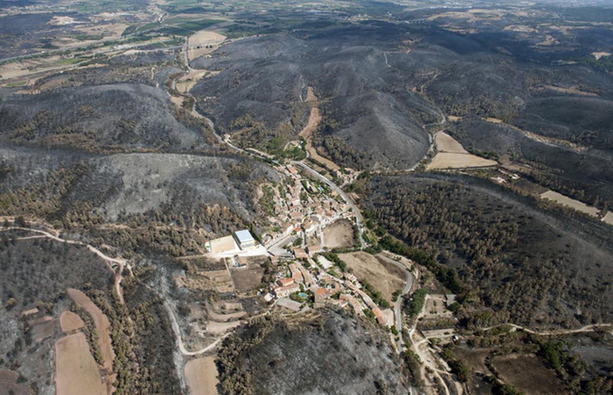 Panoràmica de Biure i els seus voltants