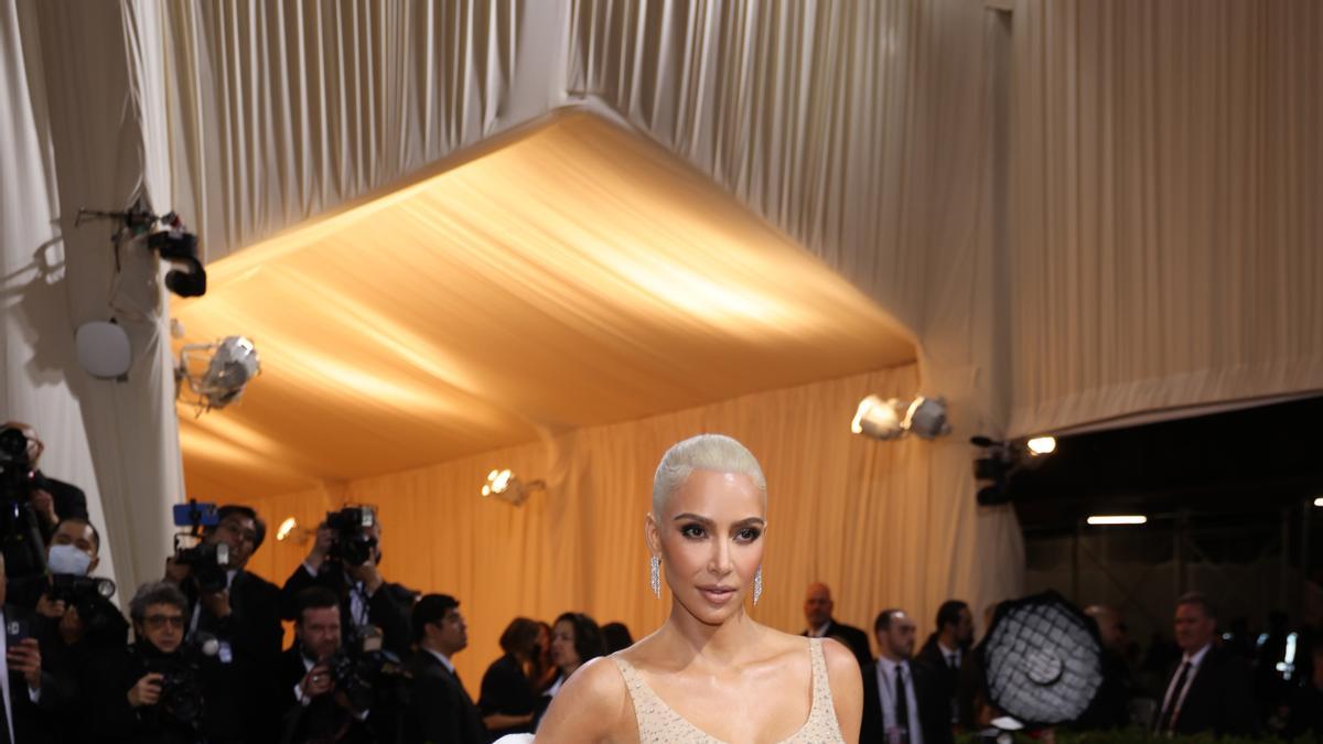 Kim Kardashian, en la gala Met Art.