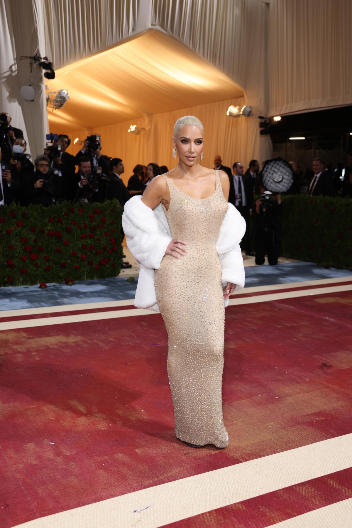 Kim Kardashian, en la gala Met Art.