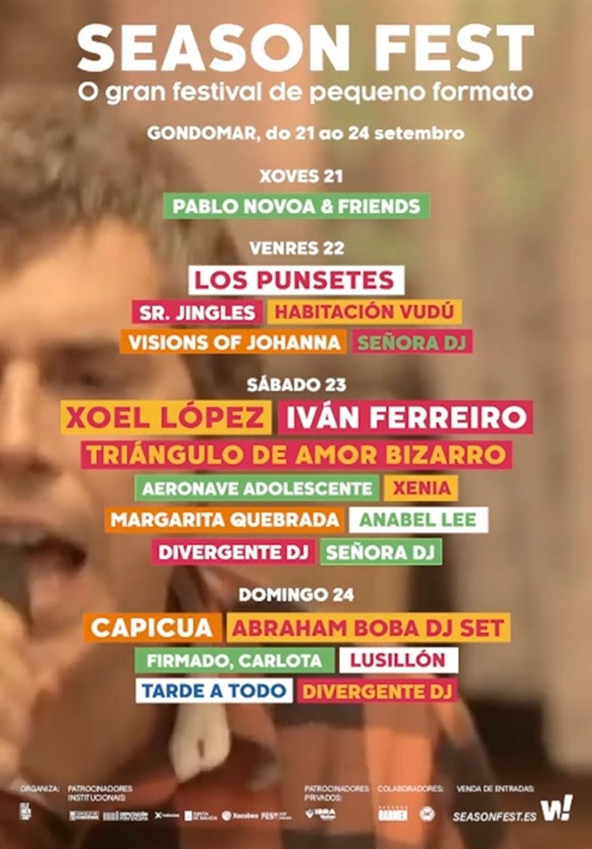 Cartel del Season Fest 2023, en Gondomar.