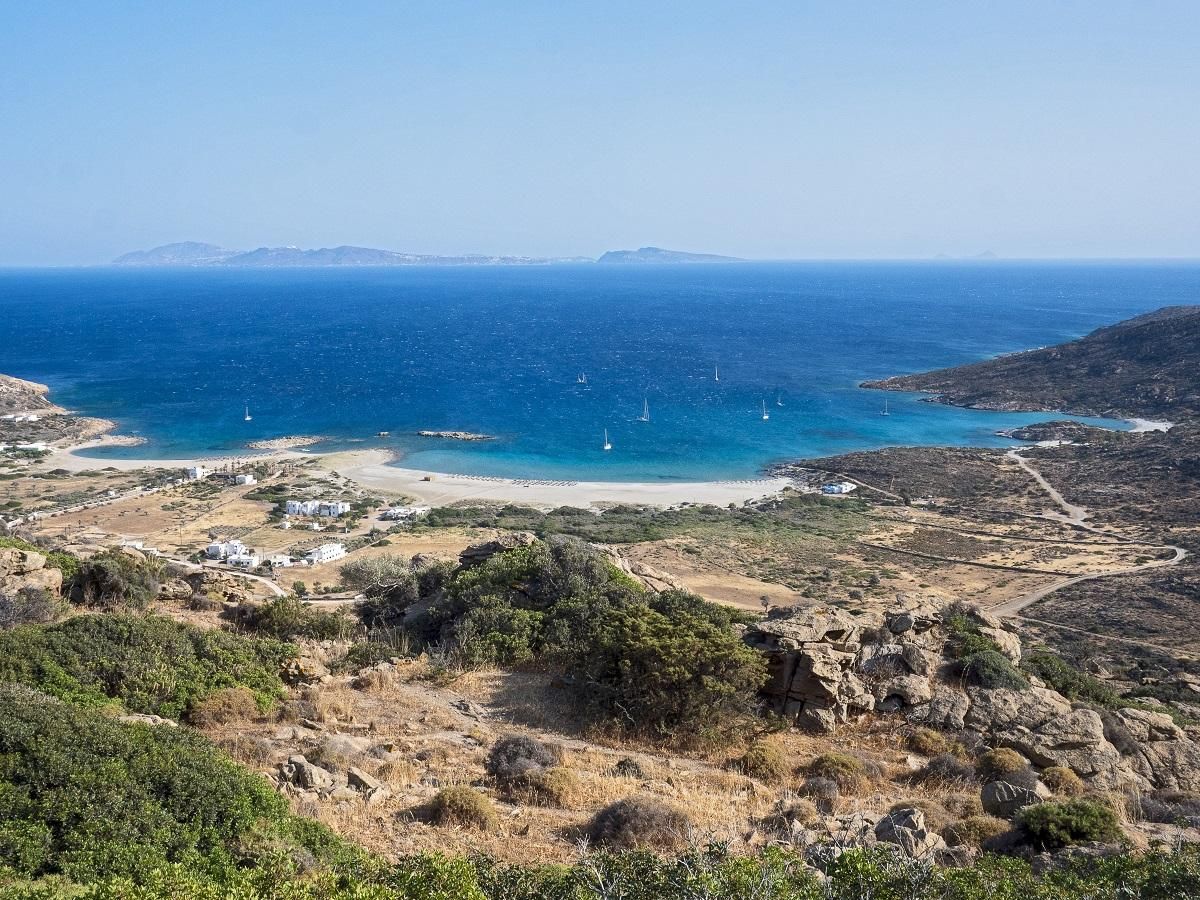 Playa de Manganari en Íos.