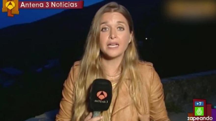 Una reportera de Antena 3 abandona en directo el telediario por los nervios