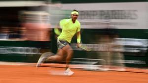 Rafa Nadal, durante la final de Roland Garros 2019