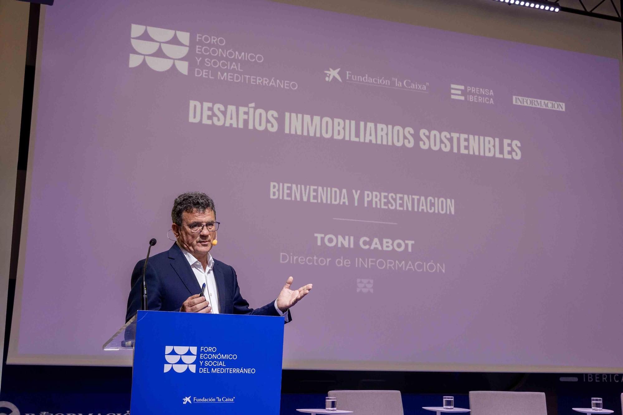 Foro Mediterráneo en el Club INFORMACIÓN. Desafíos Inmobiliarios Sostenibles.