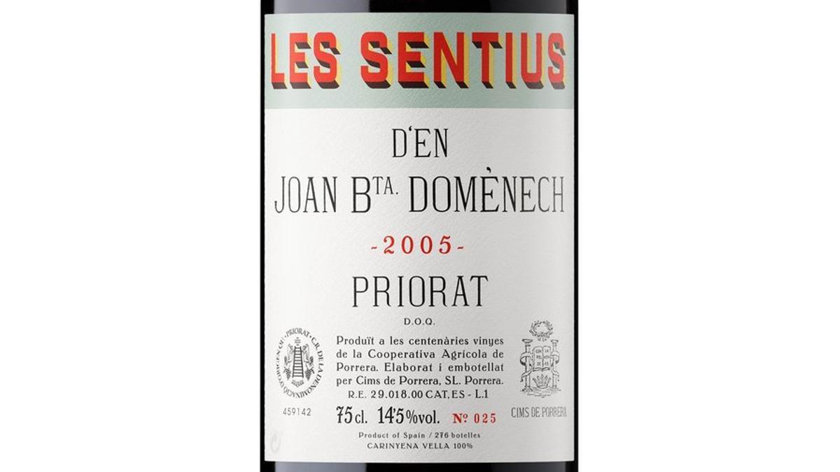 Les Sentius de Joan Bta. Domènech 2005, de la bodega Cims de Porrera.