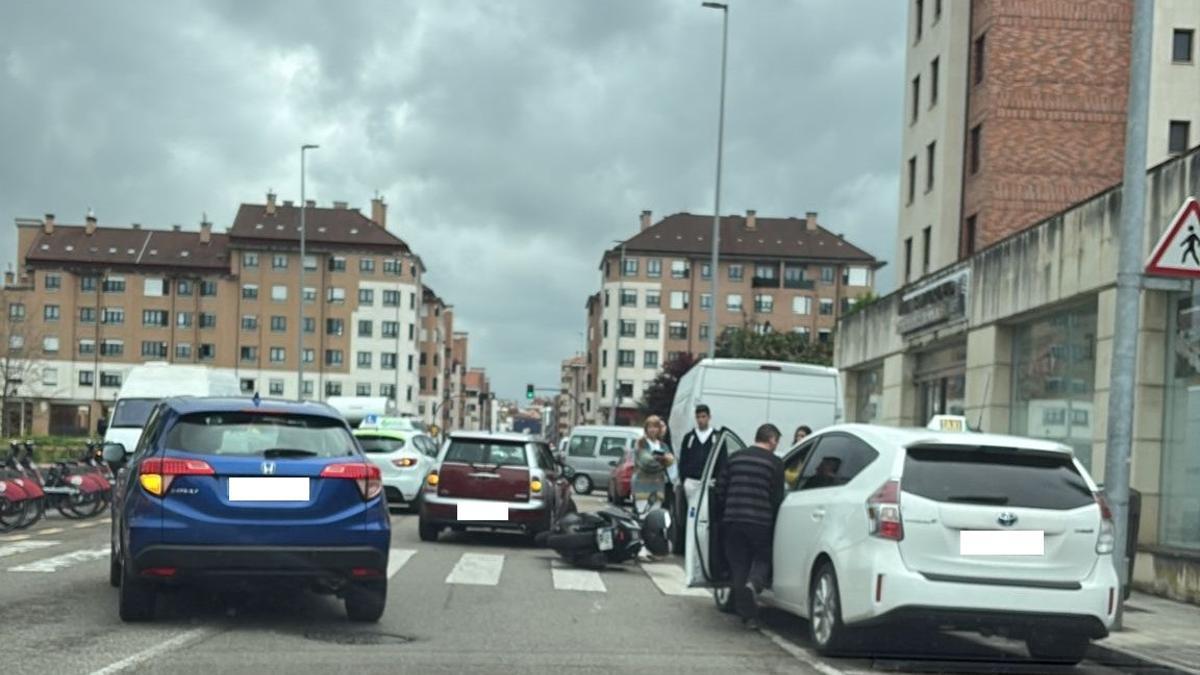 Un momento del incidente.