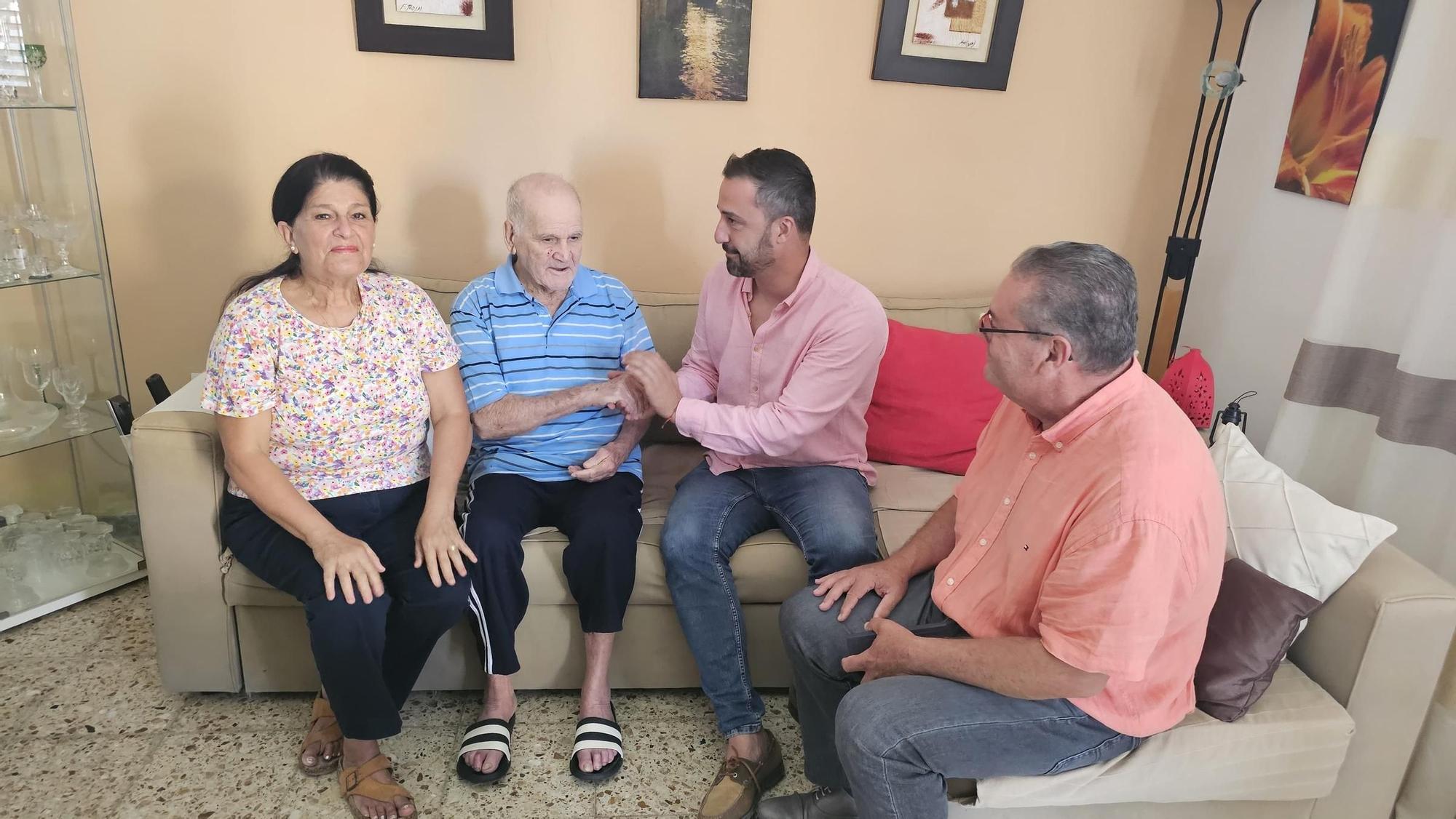 Tres vecinos de Telde presumen de vidas centenarias