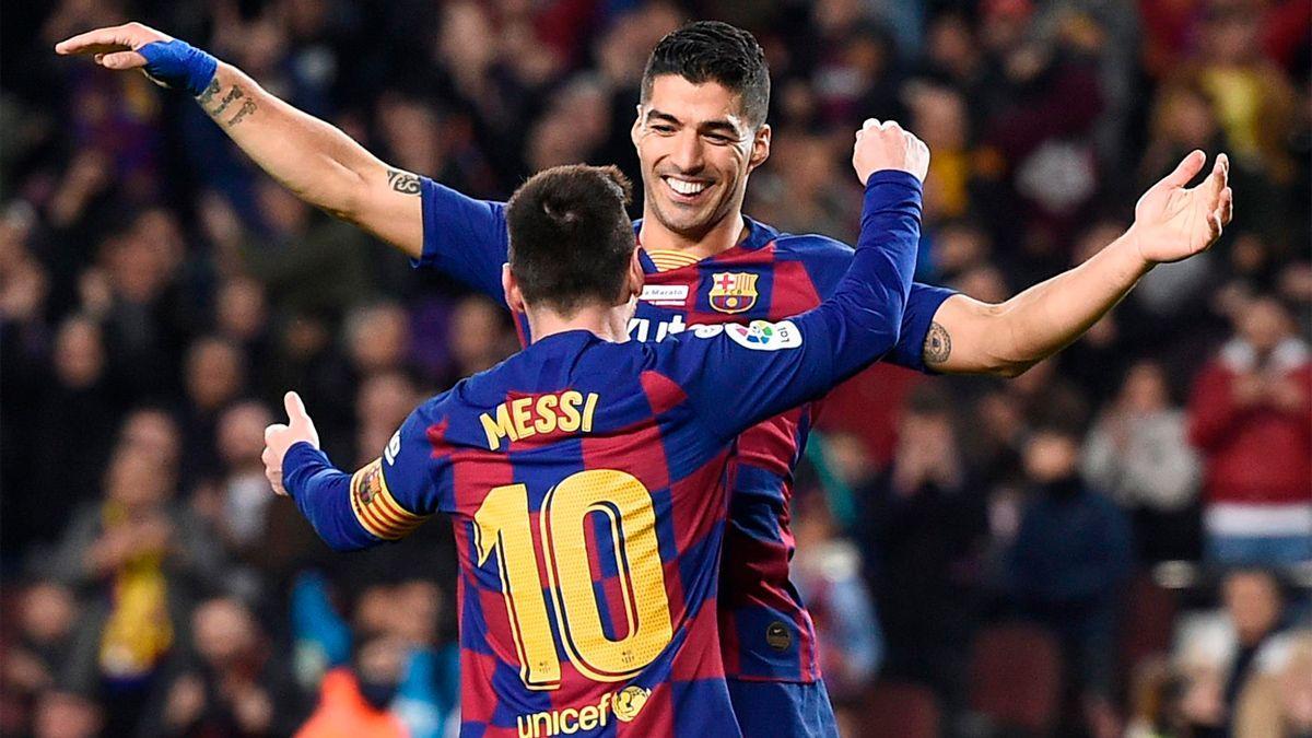 Luis Suárez junto a Messi en su etapa en el Barça