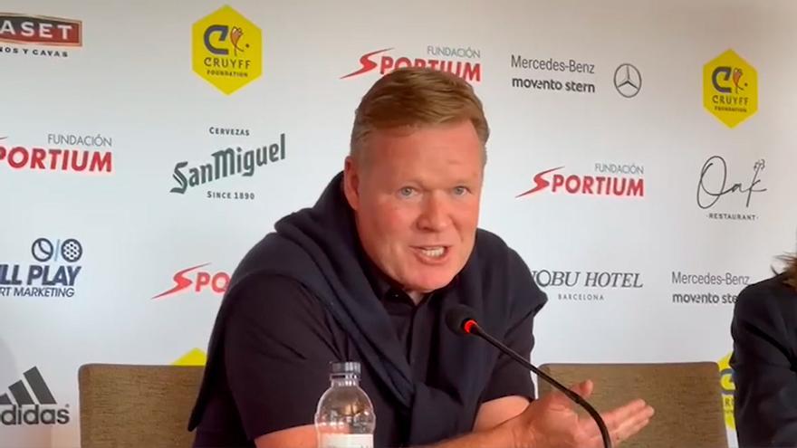 Koeman: "Si tienes a Messi, no hace falta hablar ni del ADN"