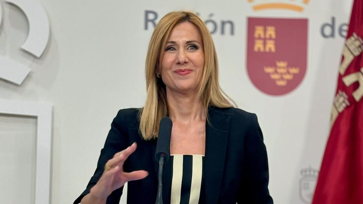 Marisa López Aragón, portavoz del Gobierno regional.