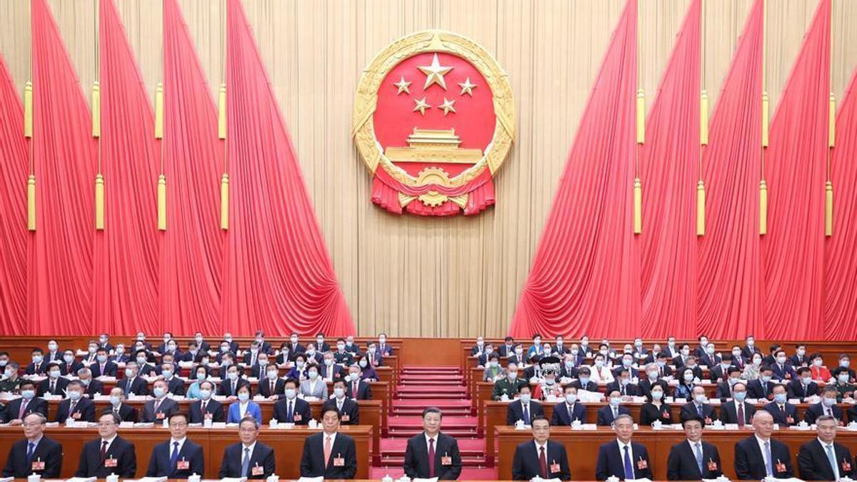 El presidente de China, Xi Jinping, en la celebración de la 14ª Asamblea Popular Nacional en Pekín, China.