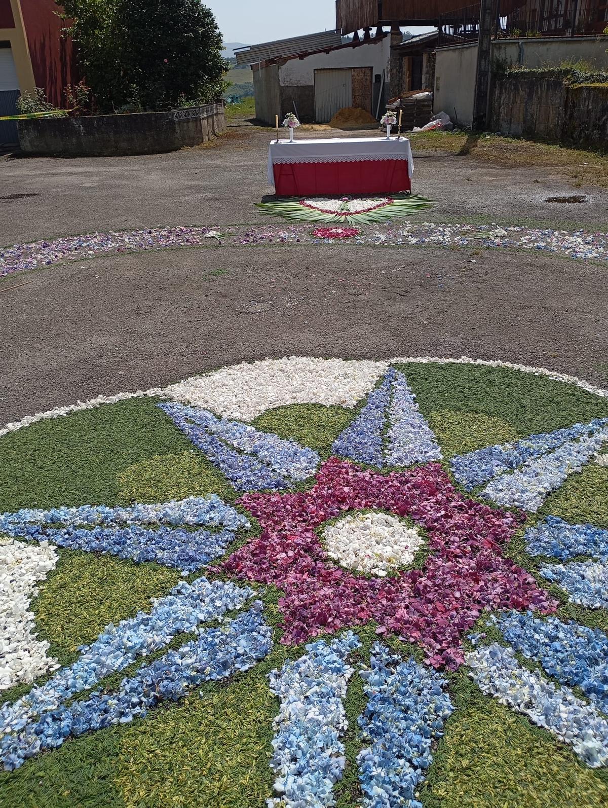 Arte efímero en Zardaín, Tineo