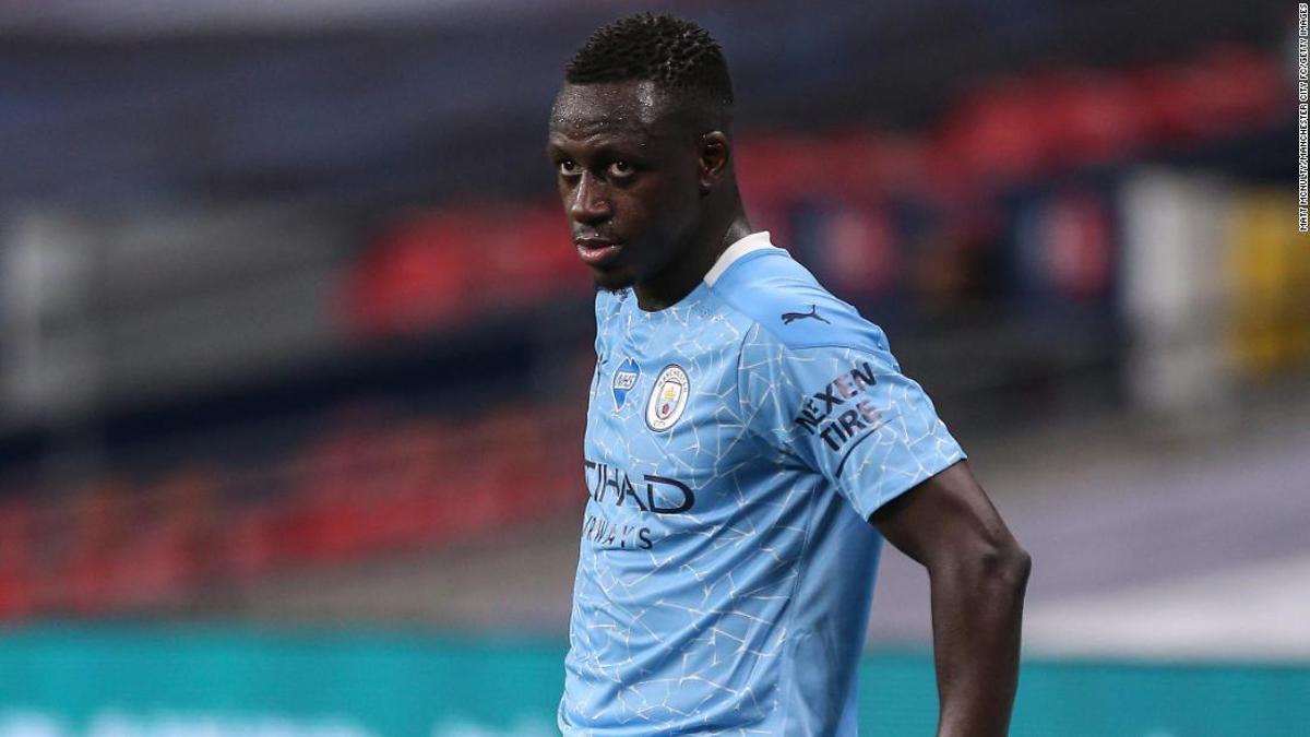 Mendy, en un encuentro liguero con el Manchester City