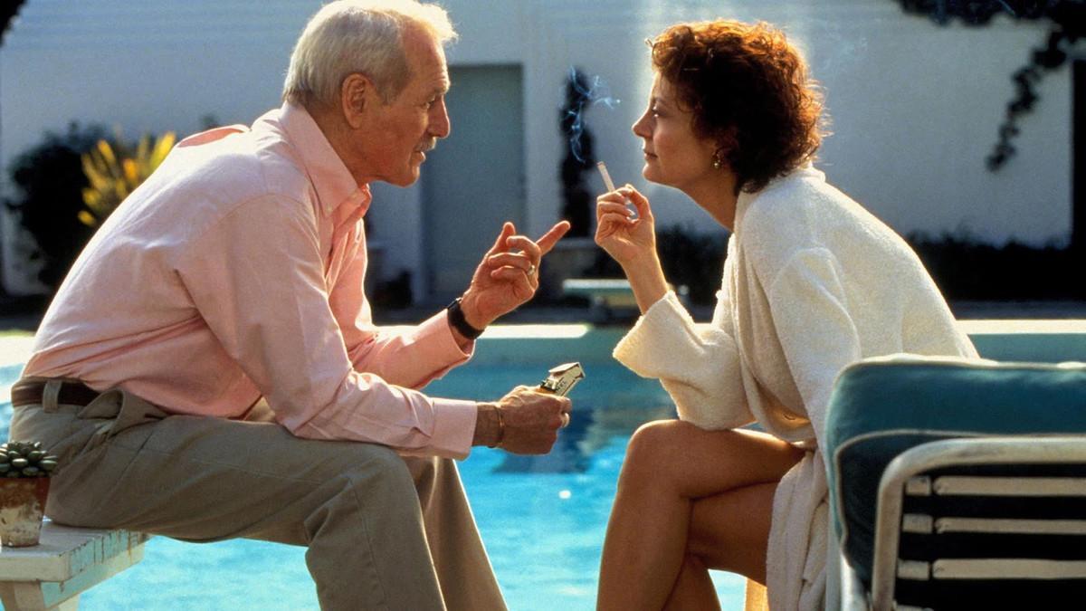 Paul Newman y Susan Sarandon, en una escena de 'Al caer el sol'.
