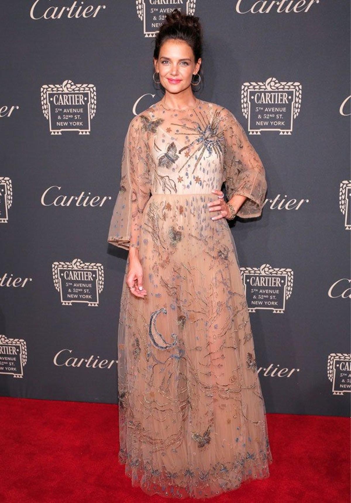 Katie Holmes, en la fiesta de reapertura de la Maison Cartier de Nueva York.