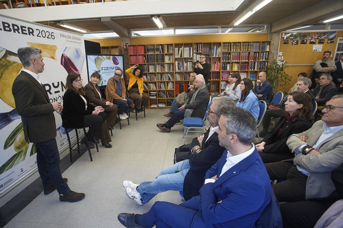 Girona. Escola d'Hostaleria presentació del Fòrum Gastronòmic protagonista l'escudella