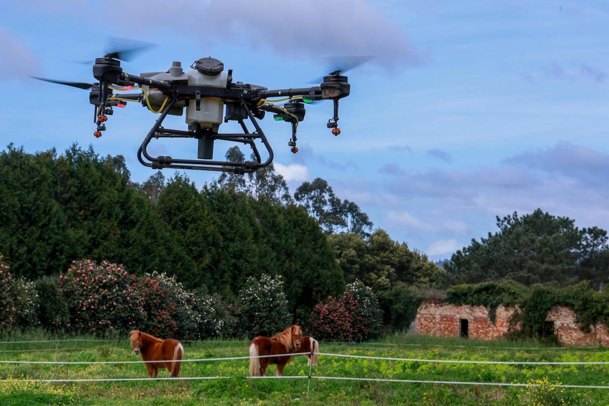 La mancomunidad fomenta el manejo de drones en el medio rural.