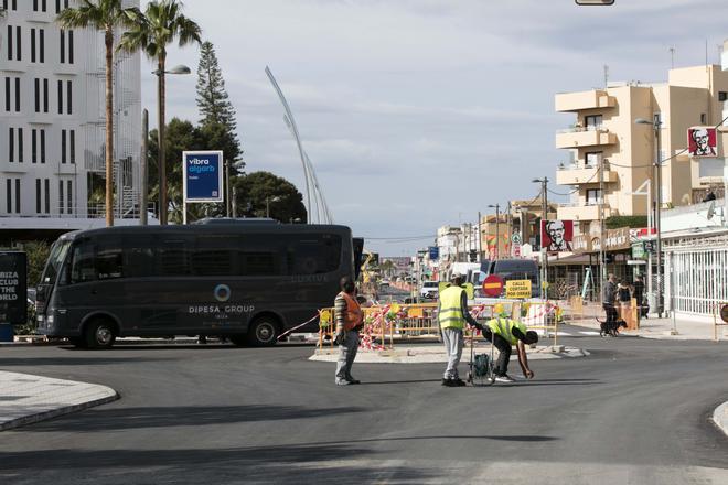 Galería de imágenes de las obras en Platja d'en Bossa