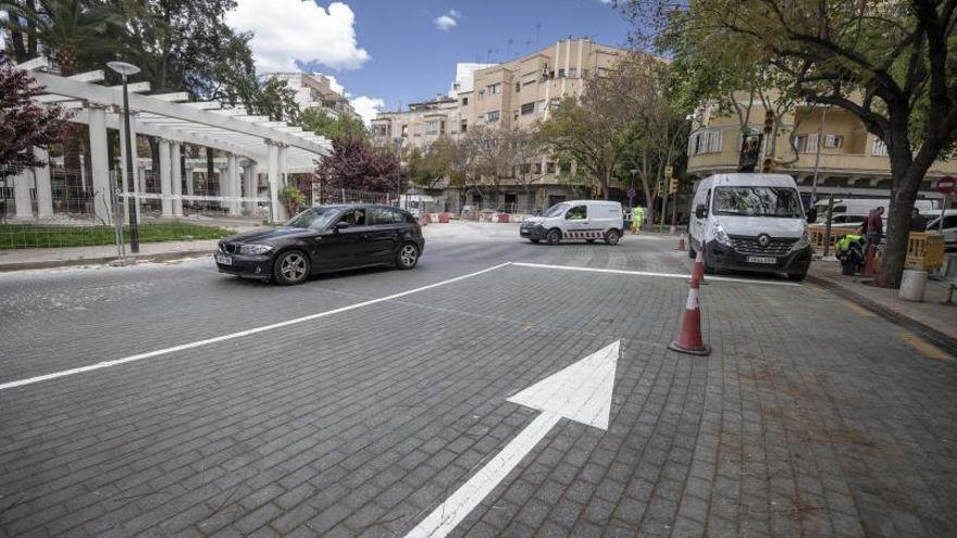 Kreisverkehr in Palma de Mallorca - jetzt auch mit Gegenverkehr