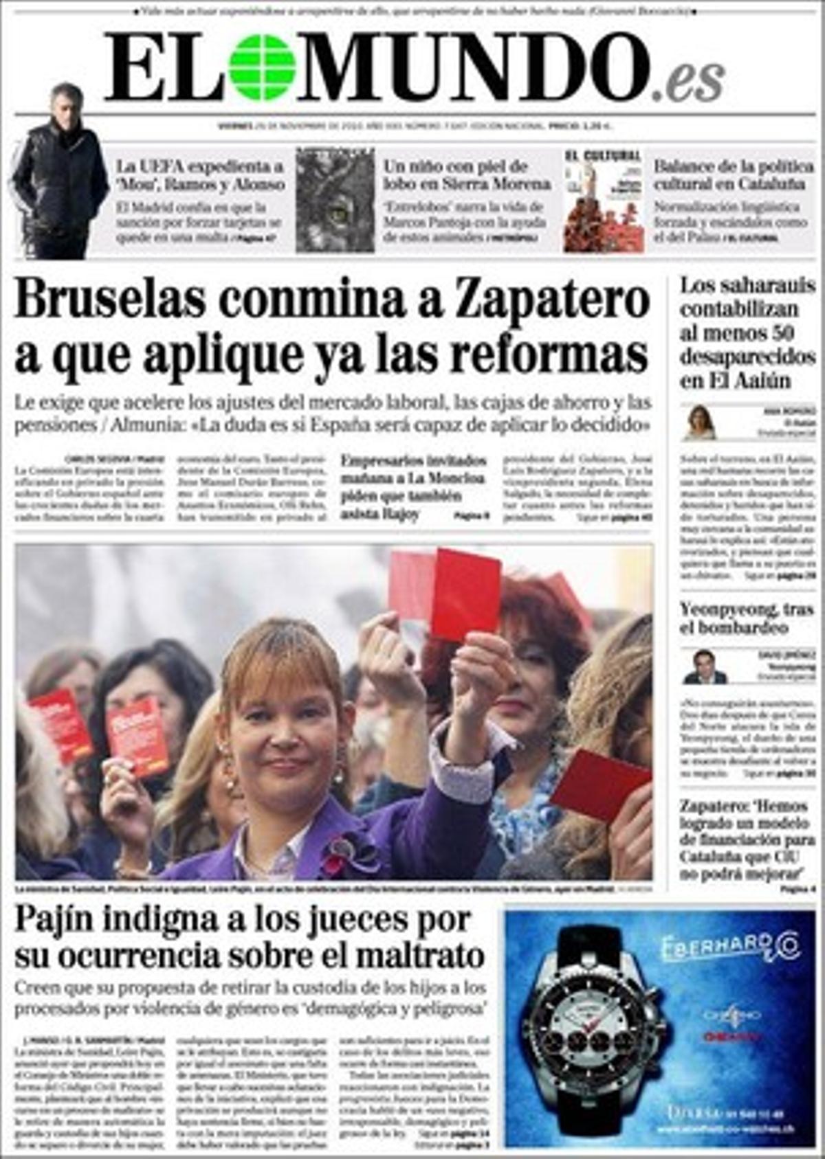 ’El Mundo’ destaca a més que el Bundesbank sembra dubtes sobre Espanya, i que els especuladors ja apunten contra Espanya: 11.000 milions d’euros ja s’aposten pel rescat.