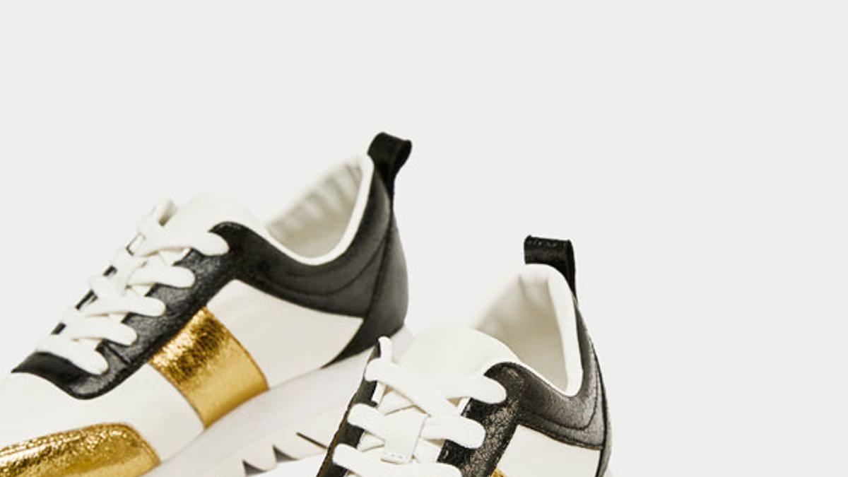 Zapatillas con plataformas, la tendencia deportiva de Zara