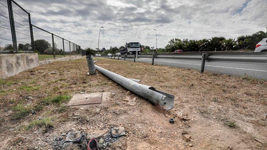 El accidente se ha producido en el kilómetro 22,7 de la carretera de Manacor (Ma15),