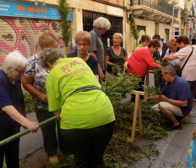 Les enramades de Sallent arriben a Gràcia