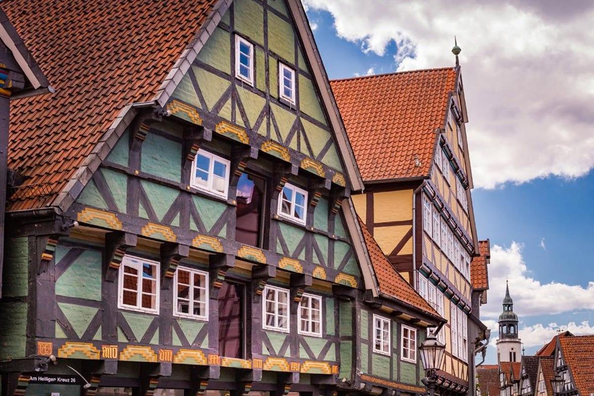 Casas con entramado de madera en Celle Alemania