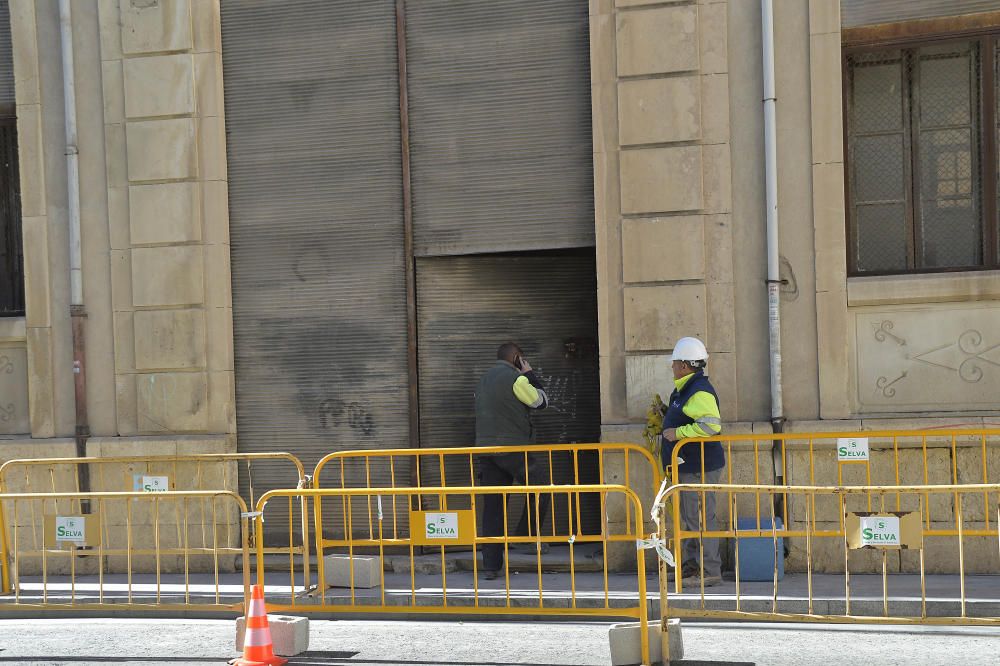 El edificio de El Progreso, en proceso de demolici