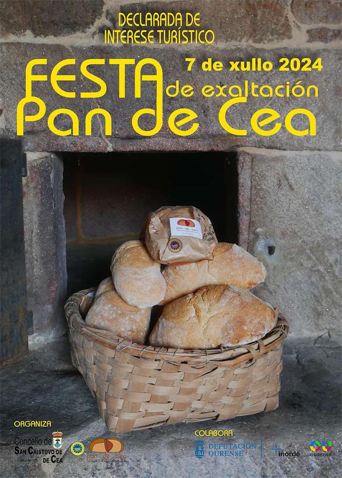 Cartel de la Festa do Pan de Cea 2024.