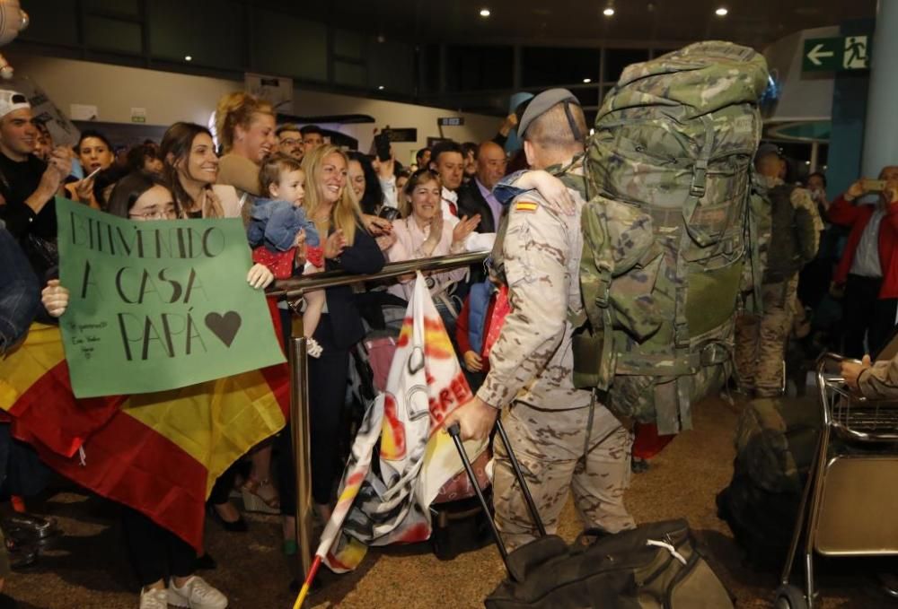 La primera rotación con unos 120 militares de la Brilat procedente de Malí llega a Vigo