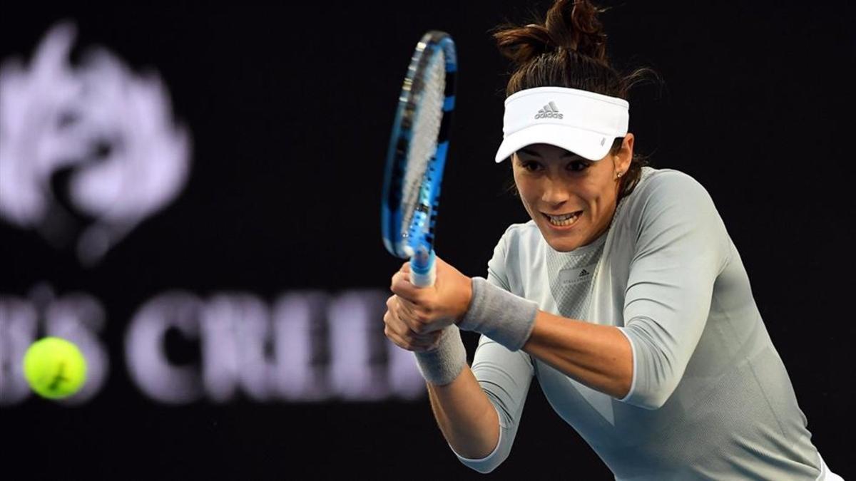 Garbiñe se ha mostrado muy sólida en su debut en el Open de Australia