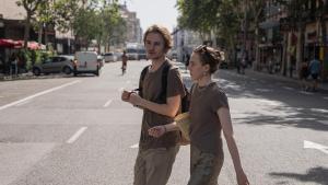 Peatones en Passeig de Gràcia este mes.