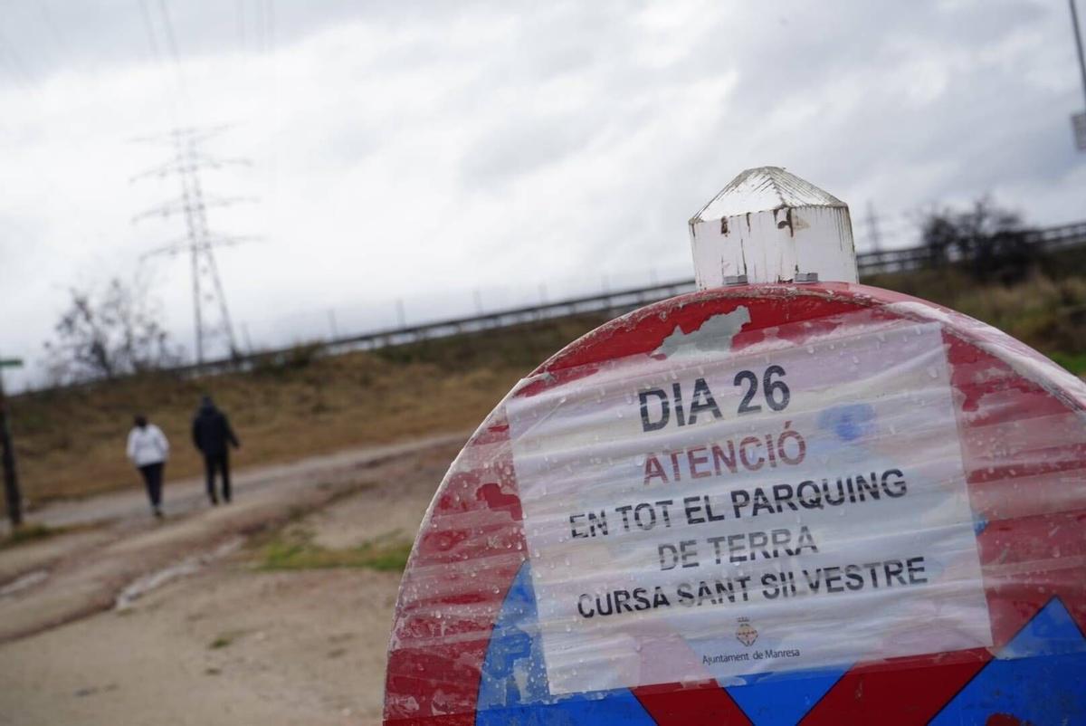 Imatges de la suspensió de la Sant Silvestre de Manresa