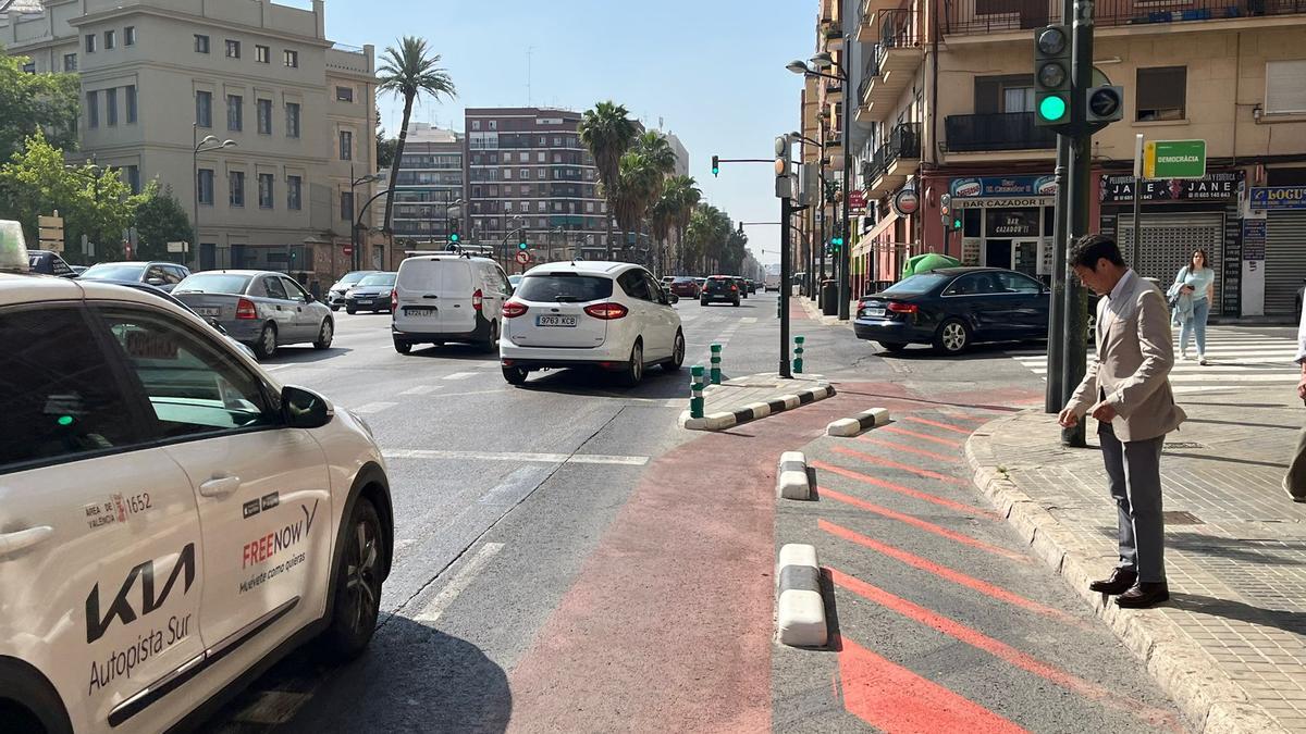 Carlos Mundina en la avenida Pérez Galdós.