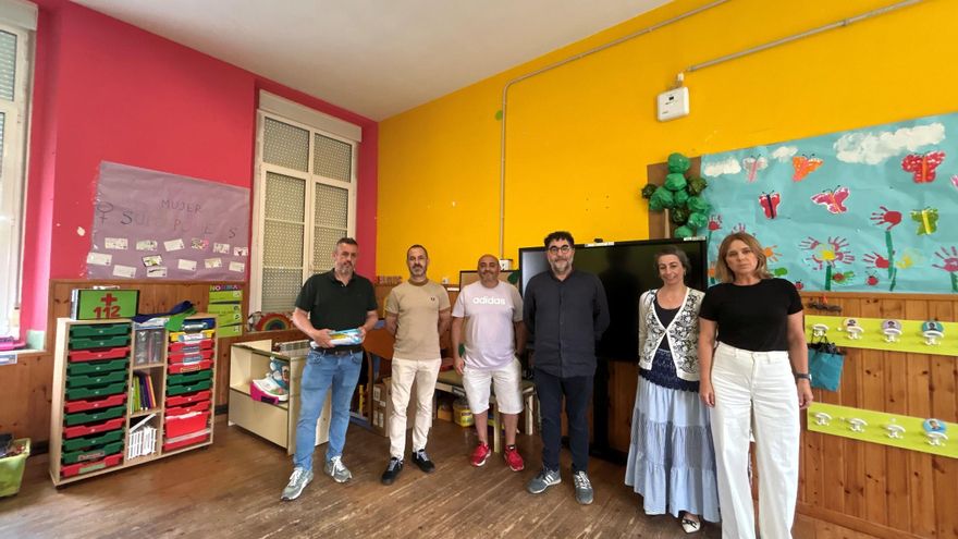 El plan municipal de mejora de centros educativos: las escuelas de Faes estrenarán pavimento en septiembre