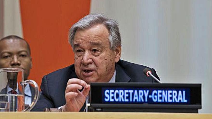 El secretario general de la ONU, António Guterres.