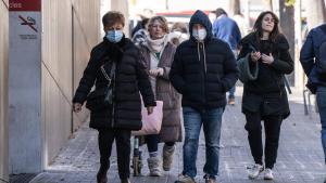 Entrada del Hospital de la Santa Creu i Sant Pau, en Barcelona, el pasado 2 de enero.