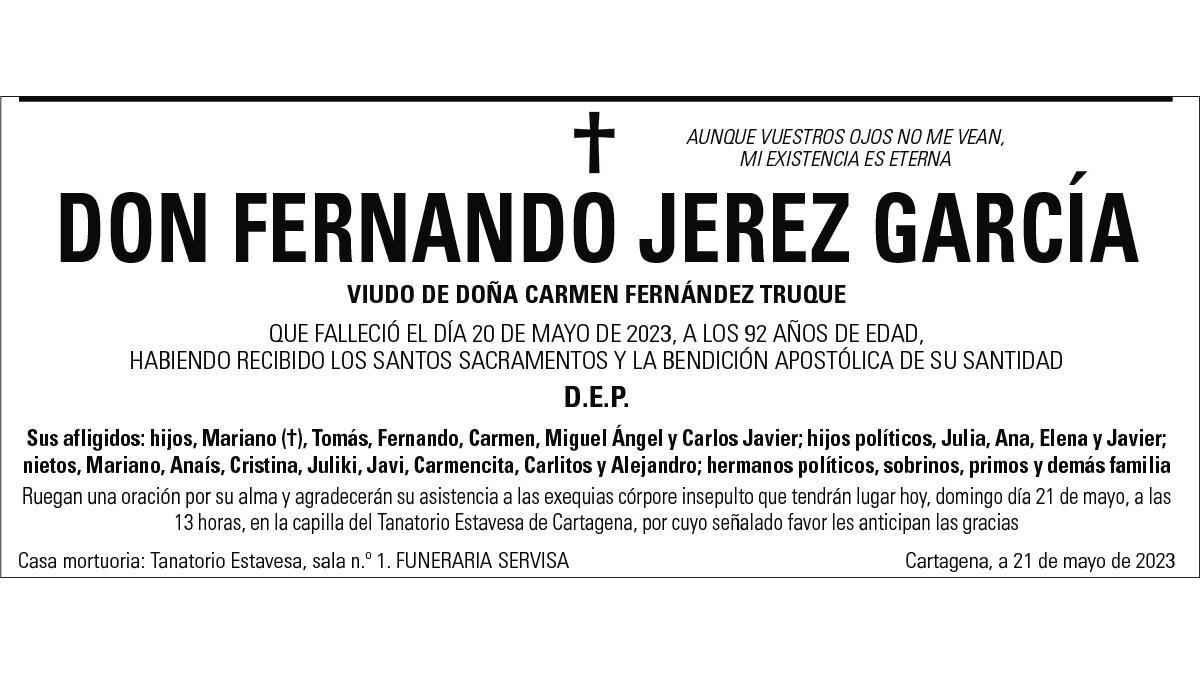 D. Fernando Jerez García