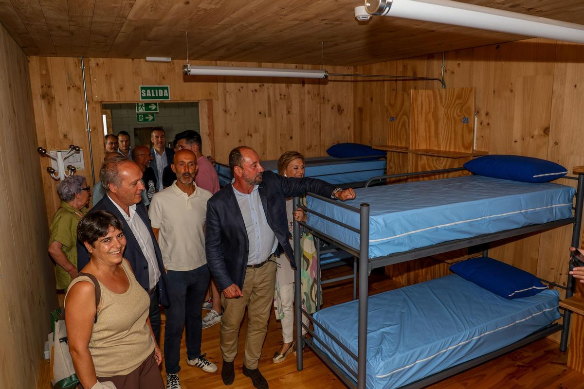 El interior de las habitaciones del albergue
