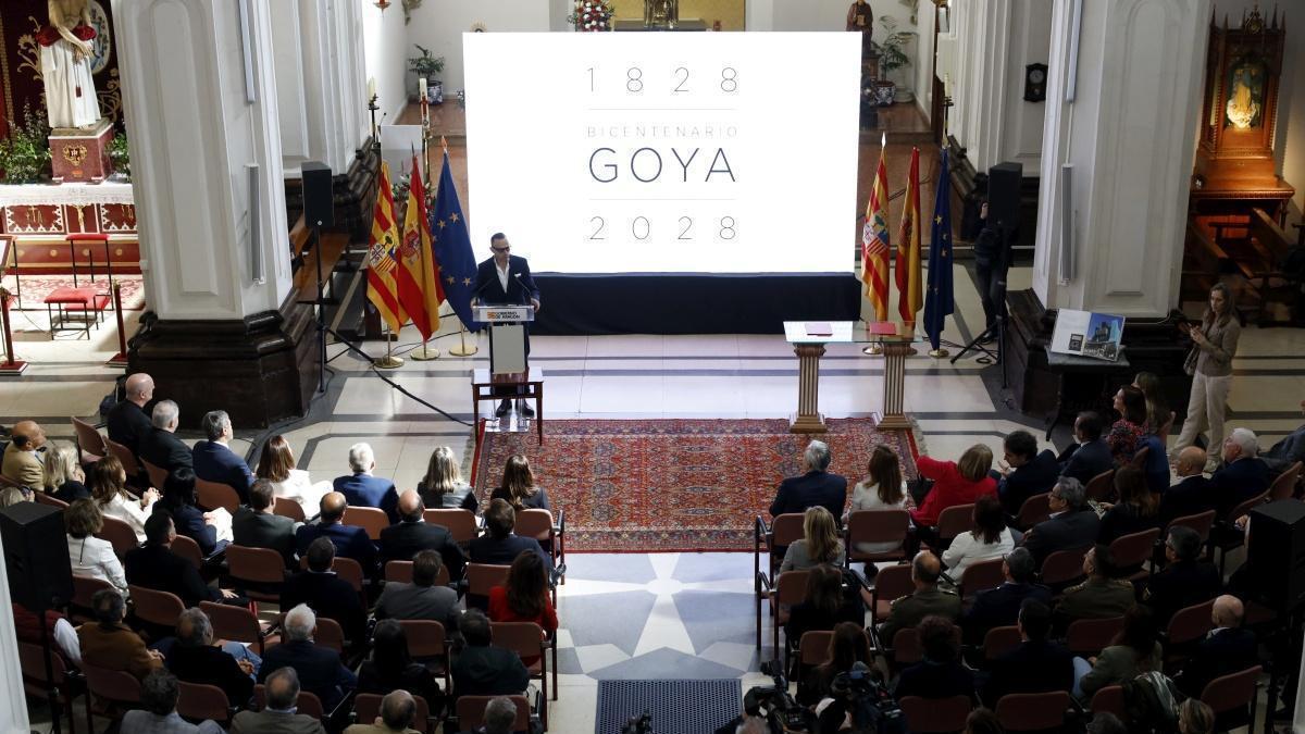 Presentación del Plan Director del bicentenario de Goya en San Juan de los Panetes, en 2024.