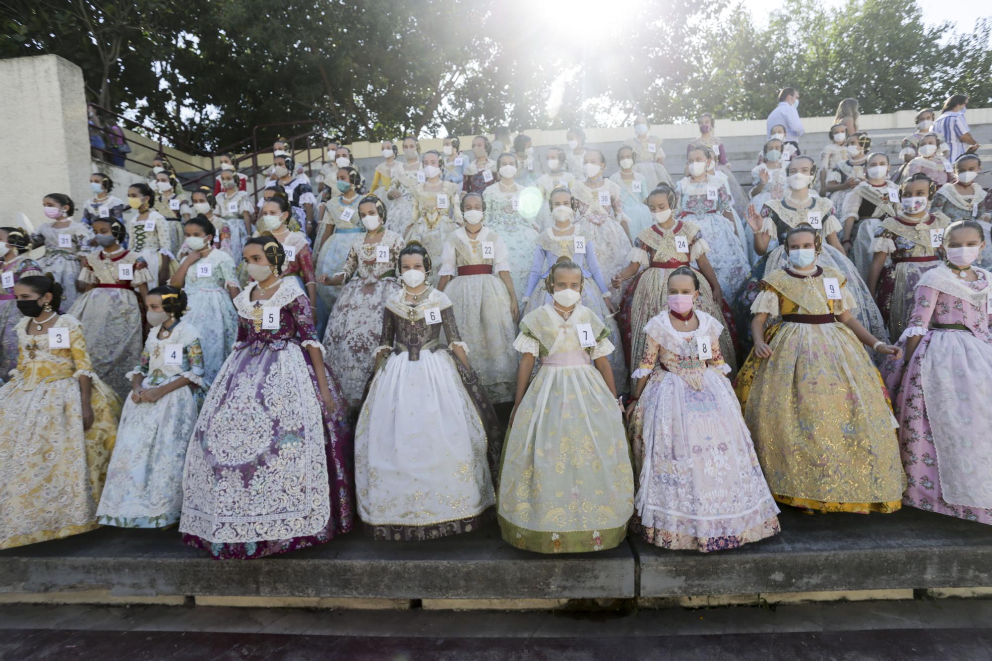 La foto oficial de las aspirantes a fallera mayor infantil de València