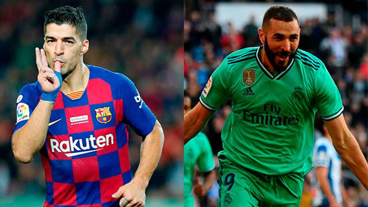 Duelo de pistoleros. Luis Suárez vs Karim Benzema