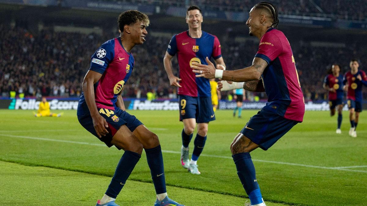 FC Barcelona - Borussia Dortmund: El gol de Lamine