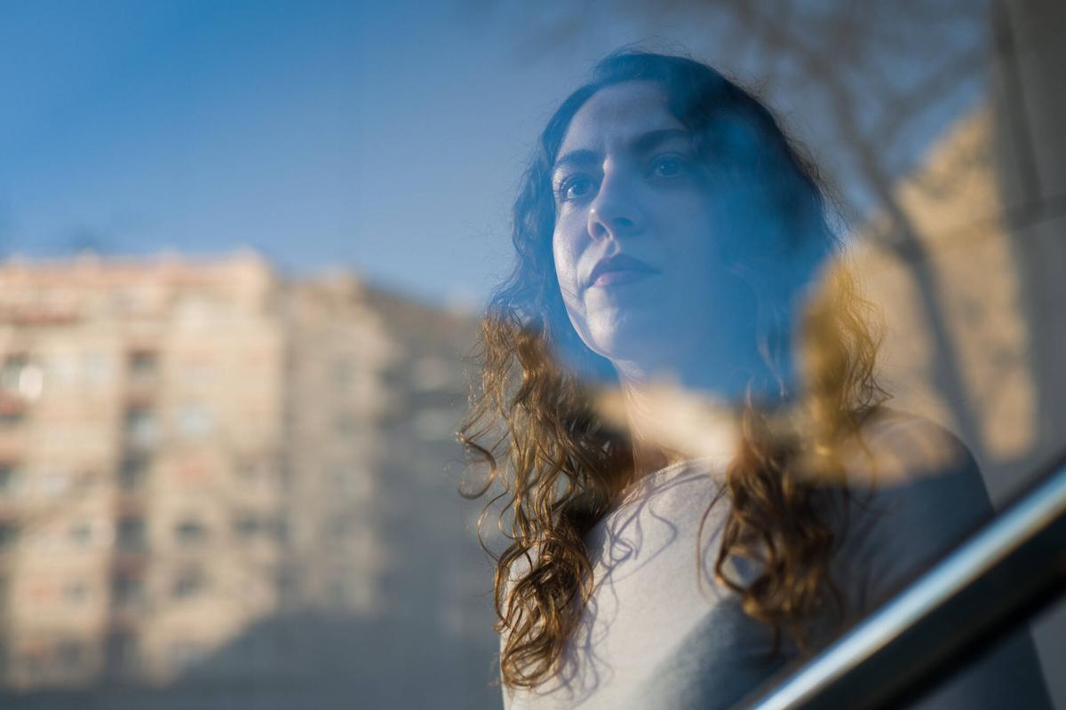 La artista balear Maria Jaume, el pasado 25 de febrero en Barcelona.