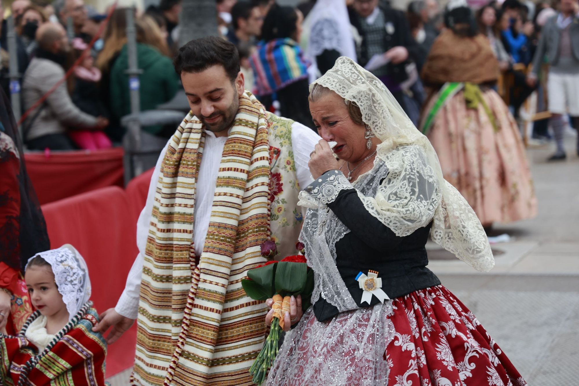 Fotos emotivas ofrenda Fallas