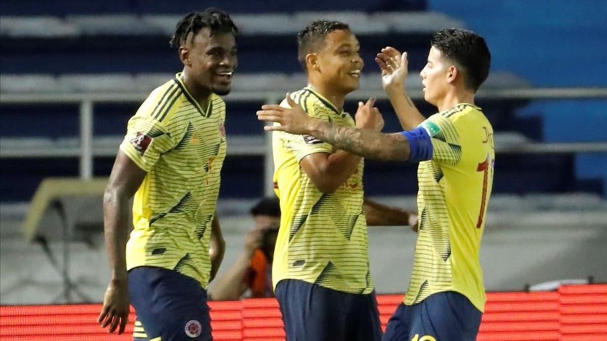 Colombia derrotó a Venezuela en la primera mitad
