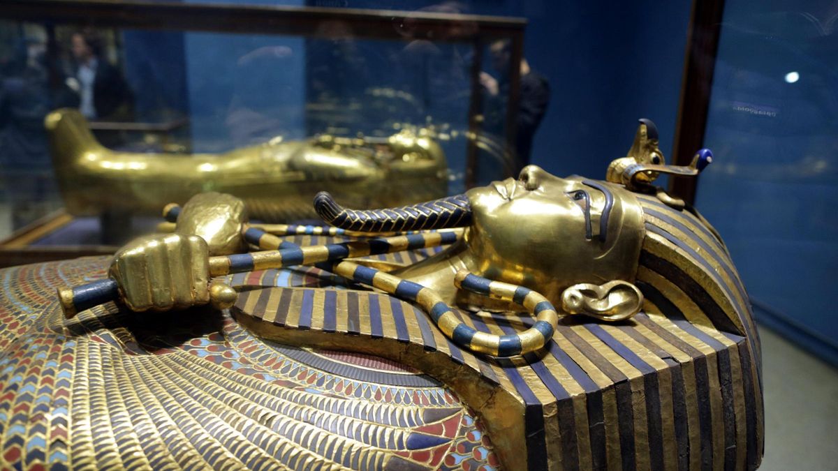 El sarcòfag de Tutankamon al Museu Egipci del Caire, en una imatge d’arxiu presa durant la celebració del 115è aniversari del museu.