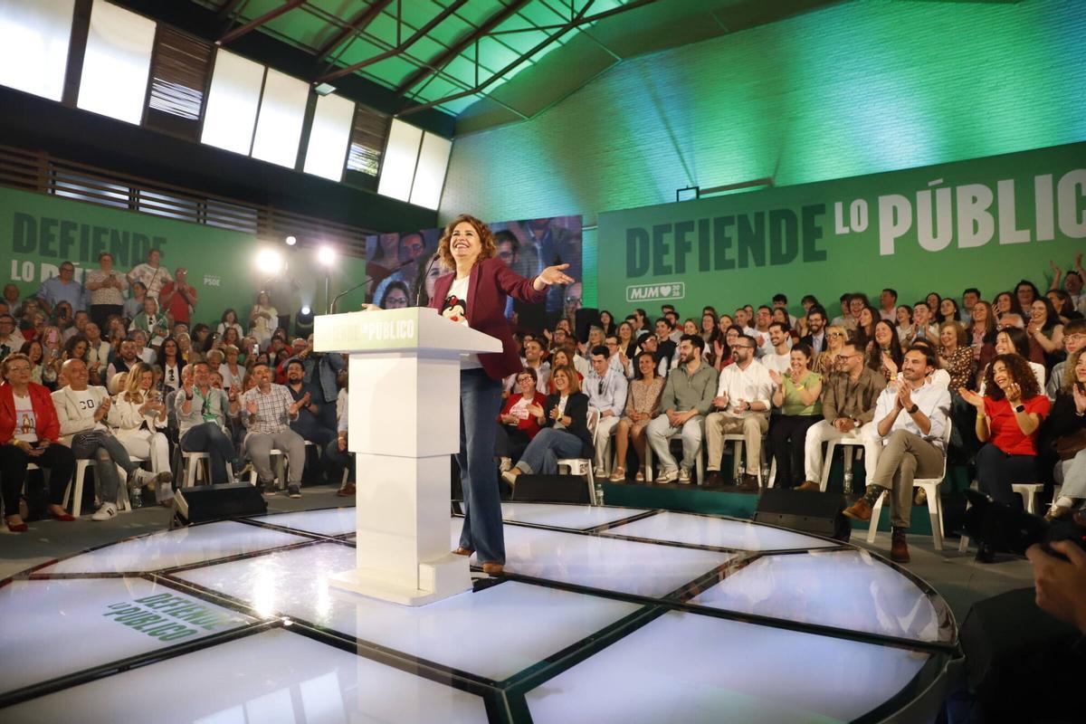 María Jesús Montero en un acto político en Córdoba