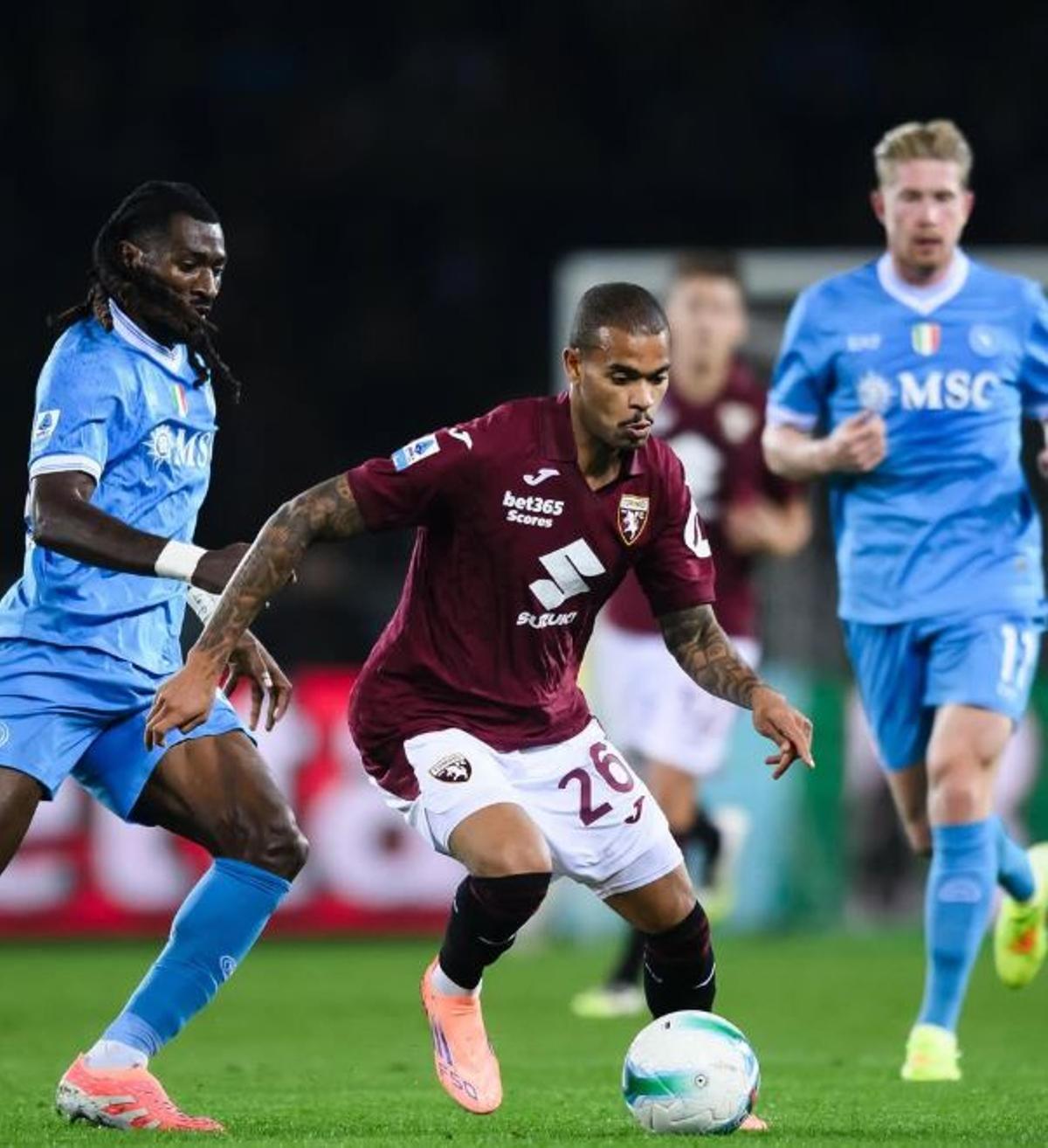 Ngonge, durante un partido ante el Nápoles de este curso.